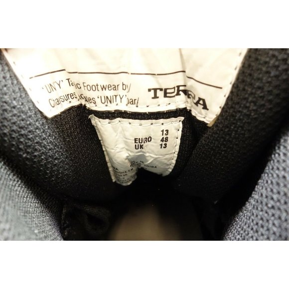 Terra Superfeet Black Leather Tactical Lace Up High Ankle Boots Shoes Men's 13 - Picture 3 of 11